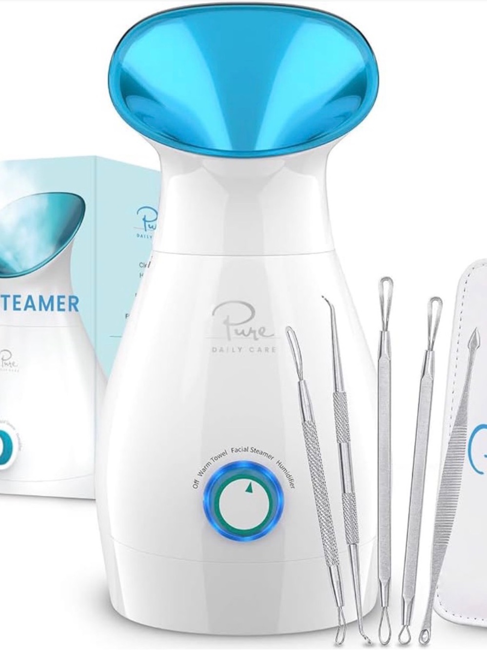 Pure Daily Care NanoSteamer Large 3-in-1 Nano Ionic Facial Steamer
